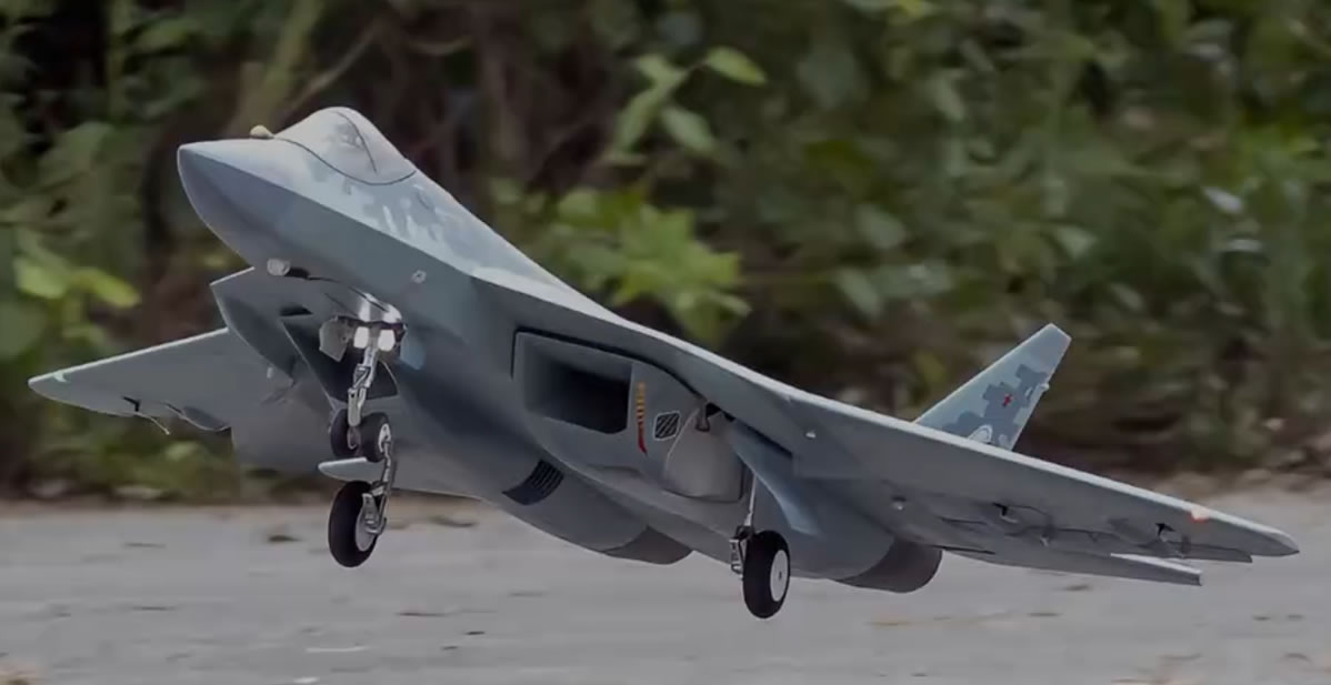 FlyFans Su-57 twin 70mm EDF PNP jet