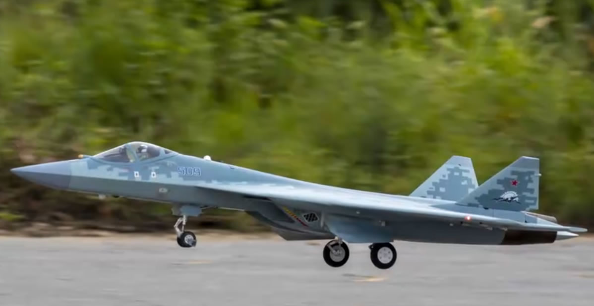 FlyFans Su-57 twin 70mm EDF PNP jet