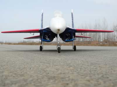 FlyFans SUKOI Su-27 twin 64mm Blue White 4S PNP RC Airplane